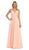 Statuesque Sleeveless Illusion A-Line Long Prom Dress