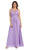Statuesque Sleeveless Illusion A-Line Long Prom Dress
