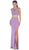 Two Piece Illusion Jewel Sheath Evening Dress