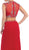 Two Piece Illusion Jewel Sheath Evening Dress