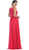 Embroidered Jewel A-line Evening Dress