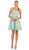 May Queen - Lace Sweetheart A-line Cocktail Dress in Blue