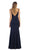 Sleeveless V-neck Sheath Evening Dress