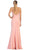 Sleeveless V-neck Sheath Evening Dress
