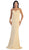Sleeveless V-neck Sheath Evening Dress