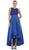 High Low Illusion Jewel A-line Evening Dress