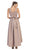 High Low Illusion Jewel A-line Evening Dress