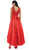 High Low Illusion Jewel A-line Evening Dress