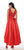May Queen - High Low Illusion Jewel A-line Dress MQ1411 In Red
