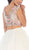 Two-Piece Floral Lace Applique Cocktail Dress