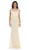 May Queen - Cap Sleeve Illusion Bateau Sheath Mother of the Bride Dress