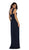 Pleated Illusion Midriff Cutout Chiffon Prom Dress