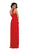 Pleated Illusion Midriff Cutout Chiffon Prom Dress