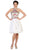 Halter Floral Embroidered Cocktail Dress