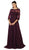 Bedazzled Illusion Bateau Evening Dress