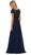 May Queen - A-line Lace Chiffon Evening Dress - 1 pc Navy in Size M and Mauve in size L Available