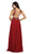 Scalloped Metallic Lace A-Line Prom Gown