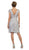 Floral Lace Overlaid Sheath Mother of the Bride Dress