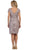 May Queen - MQ1488 Floral Lace Overlaid Sheath Mother of the Bride Dress