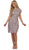 Floral Lace Overlaid Sheath Mother of the Bride Dress