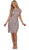 May Queen - MQ1488 Floral Lace Overlaid Sheath Mother of the Bride Dress