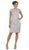 Floral Lace Overlaid Sheath Mother of the Bride Dress