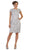 May Queen - MQ1488 Floral Lace Overlaid Sheath Mother of the Bride Dress