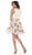 Pearl Embellished Two-Piece Cocktail Dress