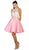High Halter Neck Bejeweled Cocktail Dress
