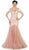 V-neck/Off-Shoulder Mermaid Evening Dress