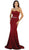 May Queen - Strapless Glimmering Waist Evening Gown