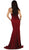 Strapless Glimmering Waist Evening Gown
