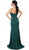 May Queen - Strapless Glimmering Waist Evening Gown