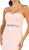 Strapless Glimmering Waist Evening Gown