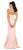 May Queen Strapless Glimmering Waist Evening Gown MQ1497 in Pink