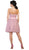 May Queen - Floral Embroidered Strapless Cocktail Dress