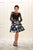 May Queen Lace and Floral Print Two-Piece Cocktail Dress - 1 pc Black In Size 4 Available In Black