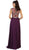 Embroidered Illusion Jewel A-line Evening Dress