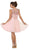 Jeweled V-neck A-line Cocktail Dress