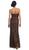 May Queen - MQ540 Strapless Sequined Lace Applique Dress