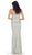 Dazzling Strapless Sequins Lace Applique and Beaded Long Dress