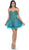 Sparkly Sweetheart Taffeta A-line Cocktail Dress