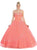 May Queen - Floral Jeweled Sweetheart Formal Ballgown in Pink