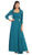 May Queen - Strapless Pleated A-Line Gown with Bolero MQ 630 - 1 Pc Teal in Size L and 1 Pc Gray in Size L Available