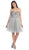 May Queen - Strapless Jeweled Cummerbund Cocktail Dress