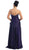 Pleated Asymmetrical Waist Strapless Prom Gown