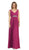 May Queen - Elegant V-neck Ruched Top Empire Bridesmaid Dress