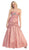 Strapless Sweetheart Twisted Trumpet Prom Gown