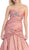 Strapless Sweetheart Twisted Trumpet Prom Gown