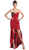 May Queen - Sweetheart Animal Print High-Low Cocktail Dress
